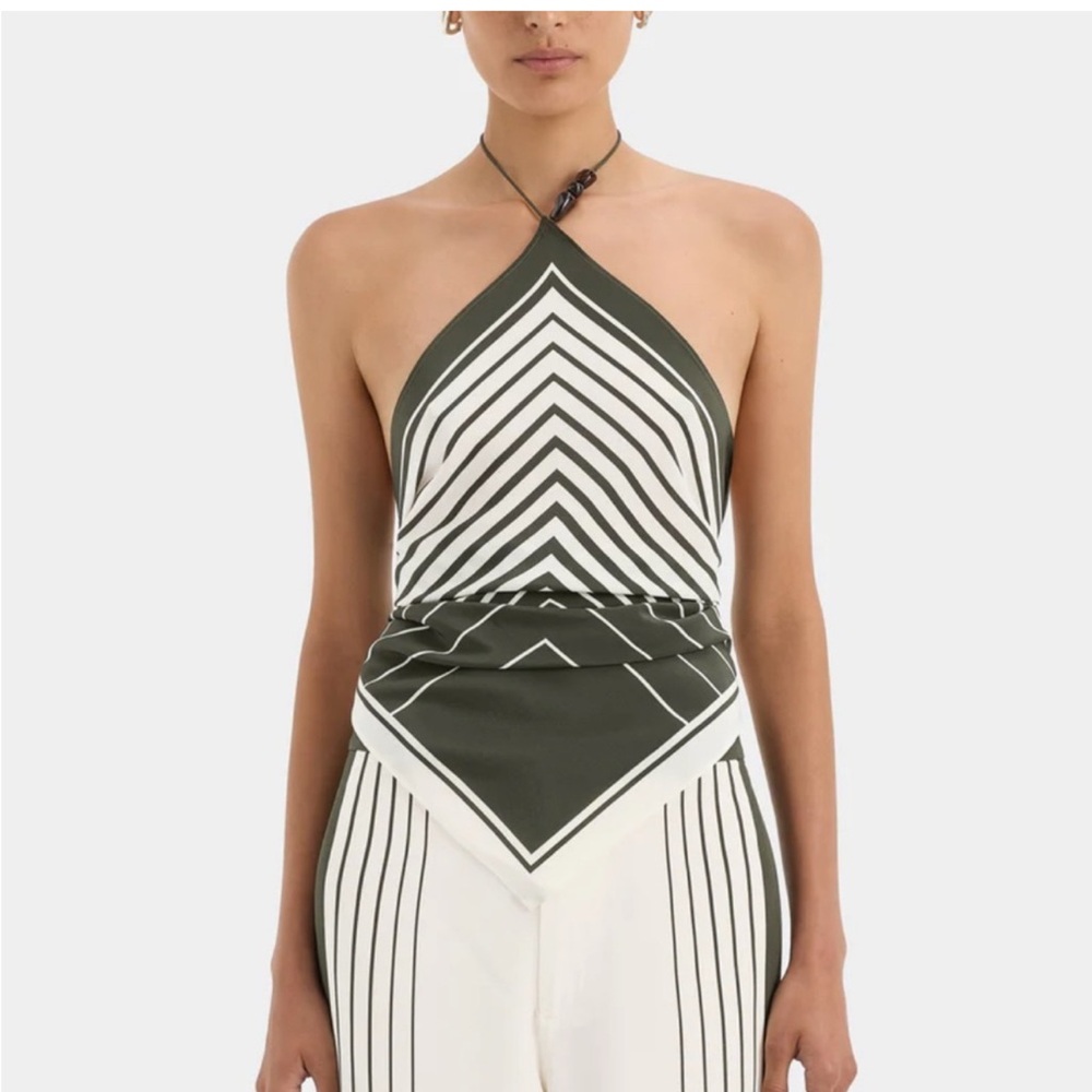 SIR the label silk satin top